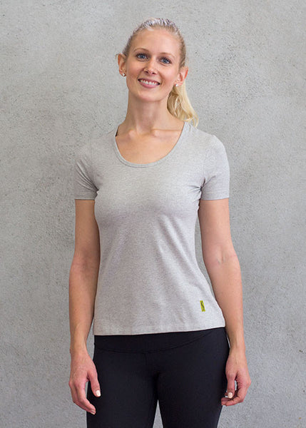 Natural Tone Round Neck TopT-shirts- Stretchery