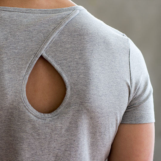 Natural Tone Round Neck TopT-shirts- Stretchery