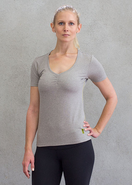 Natural Tone V-Neck TopT-shirts- Stretchery