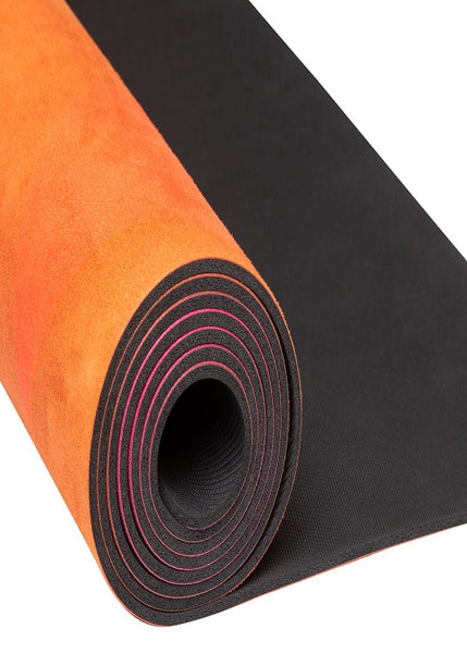 Yoga Essentials Natural Rubber & Microfiber Pink Diamond Suede Yoga Mat