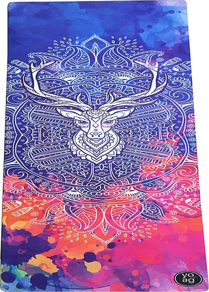 Yoga Essentials Natural Rubber & Microfiber Reindeer Suede Yoga Mat